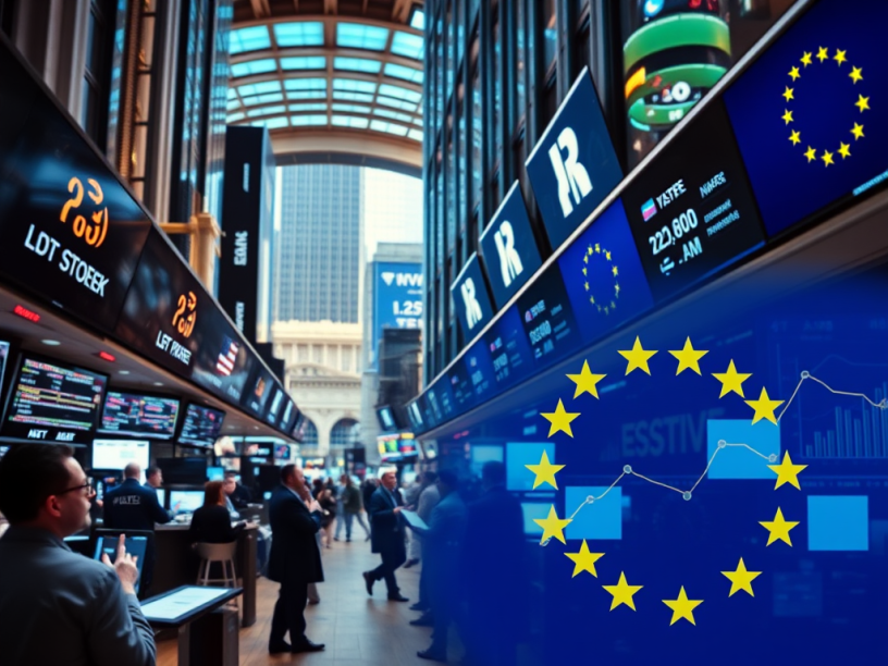 Wall Street y Eurozona: Resultados Mixtos en Bolsa