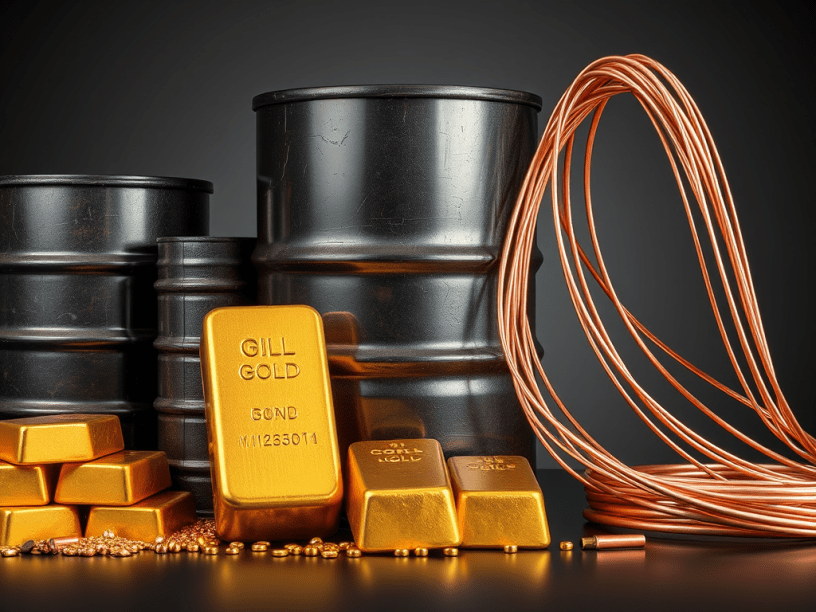 Tendencias de Materias Primas: Petróleo, Oro y Cobre